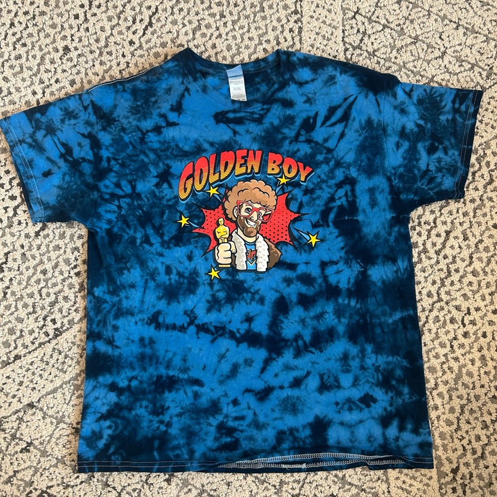 Dude Perfect Golden Boy Blue Tie-Dye Shirt